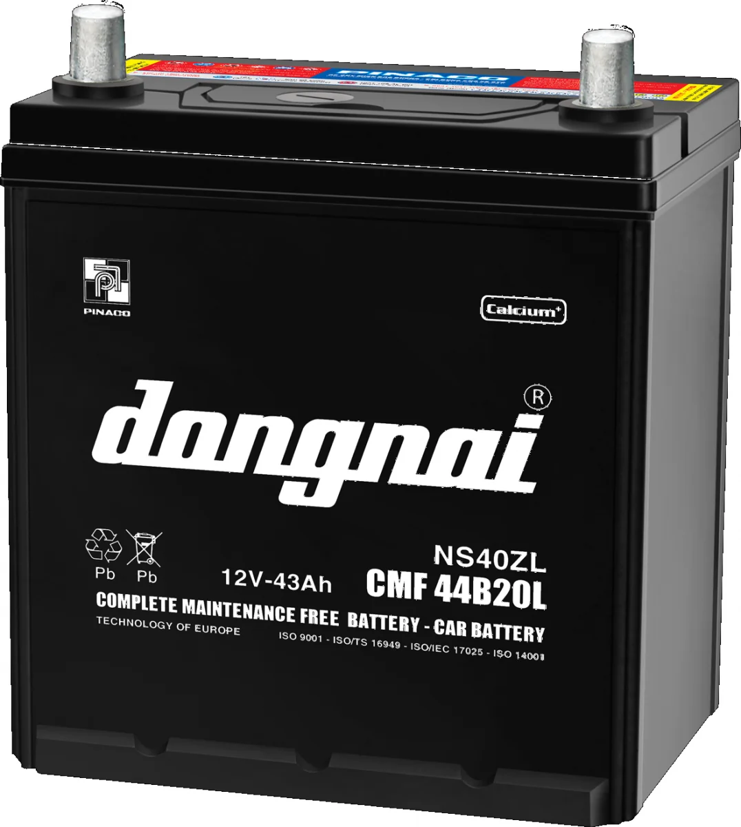 Ắc quy Đồng Nai 43Ah CMF 44B20(R/L)