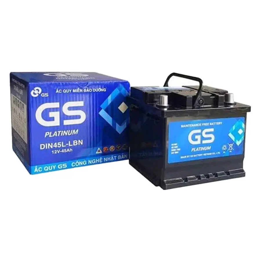 Ắc quy GS DIN45 L/LBN (12V-45AH)